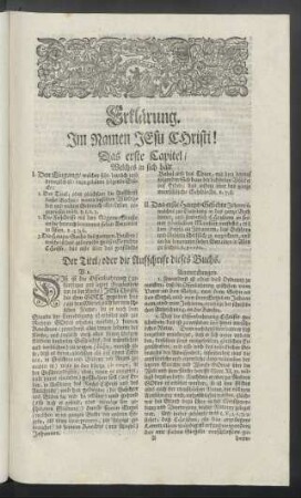Richtige und erbauliche Erklärung der Offenbahrung Johannis