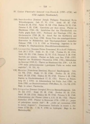 IV. Unter Fürstabt Amand von Buseck (1737-1756; seit 1752 zugleich Fürstbischof)..