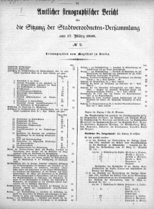 No 9, 17. März 1898