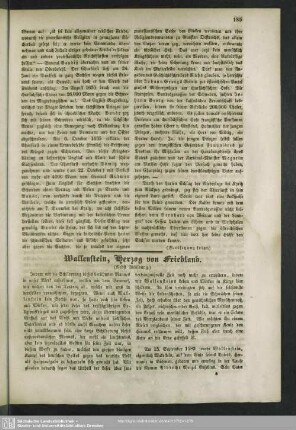 Wallenstein, Herzog von Friedland