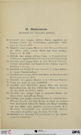 Miniaturen (Nr. 69-110)