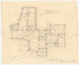 Arzthaus Prof. Bernhardt, Berlin-Charlottenburg: Grundriss Erdgeschoss 1:50