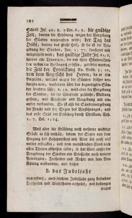 122-133, ... das Jubeljahr angeordnet, auch solchem ....