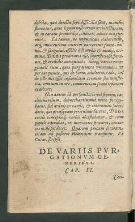 De Variis Purgationum Generibus. Cap. II.