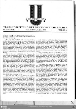 Neue Dekorationsmöglichkeiten