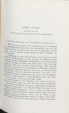 I. Da nationale Bevægelser indtil Sprogpatentet (af 29. Marts 1844).