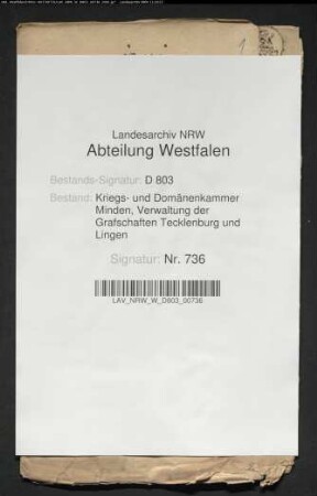 Die Schuldkonsense auf Soest Stätte, Bauerschaft Meckelwege, Kirchspiels Lienen