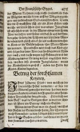 Betrug der forchtsamen Ketzerey.