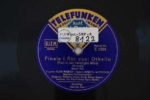 Finale : I. Akt aus: Othello (Nun in der nächt'gen Stille); Erster Teil / (G. Verdi)