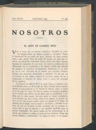 El arte de Gabriel Miro