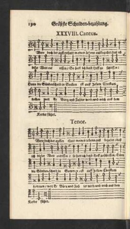 XXXVIII. Cantus. [Größte Schulden-bezahlung.]