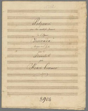 Jessonda, Auswahl, arrangiert, Klavier. - BSB Mus.Schott.Ha 9315-2