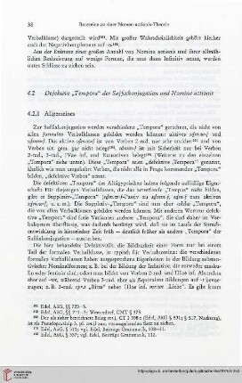 4.2 Defektive „Tempora“ der Suffixkonjugation und Nomina actionis
