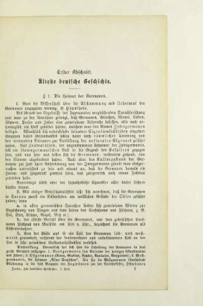 Erster Abschnitt. Älteste deutsche Geschichte