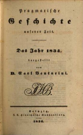 Chronik des neunzehnten Jahrhunderts. 9. 1834 (1836)