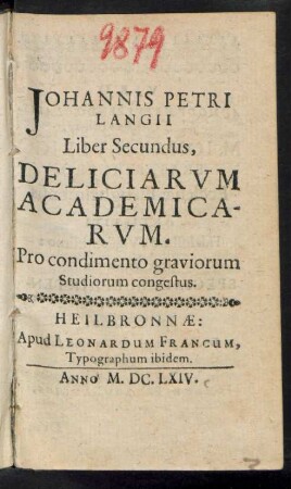 2: Deliciae Academicae