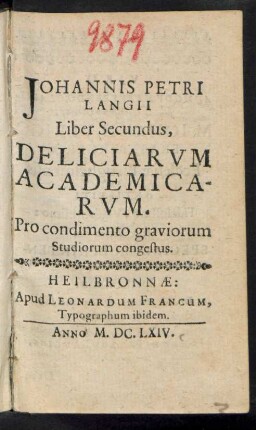 2: Deliciae Academicae
