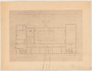 I.G.-Farben, Frankfurt/Main Verwaltungsgebäude: Laboratorium: Grundriss Hauptgeschoss 1:100 (von Inv.Nr. 4547)