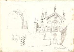 Neureuther, Gottfried von; Cremona (Lombardei, Italien); Dom - Ansicht, Details