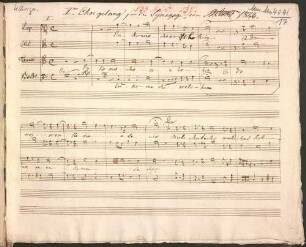 6 Sacred songs, V (3), Coro - BSB Mus.ms. 4041#Beibd.17 : [heading for the first Chorgesang:] I e r Chorgesang für die Synagoge von JHStuntz 1842