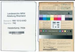 Entnazifizierung Hilde Heisterkamp , geb. 01.11.1914 (Bueroangestellte)
