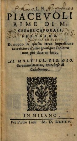 Le Piacevoli Rime