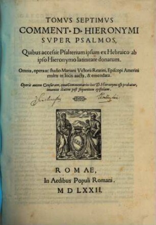 Opera omnia, Tom. 7 (1572)