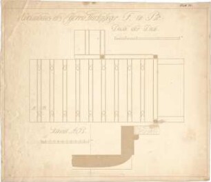 Dolmetsch, Theodor; Brackenheim; Haus Fender - Decke in der Diele (Detail, Schnitt)