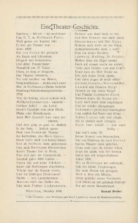 Eine Theater-Geschichte