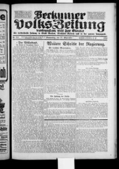 Beckumer Volks-Zeitung. 1921-1930