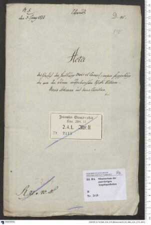 Gesuch der Handlung Moir und Co. um Freigabe der von den Dänen aufgebrachten Schiffe "Wiliam", "Maria Johanna" und "Anna Christina"