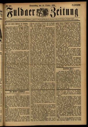 Ausgabe vom Donnerstag, den 13. Oktober 1892.