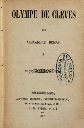 Olympe de Clèves, 3