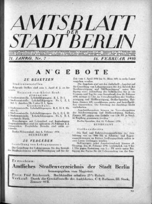 1930,7: Nr. 7, 16. Februar 1930