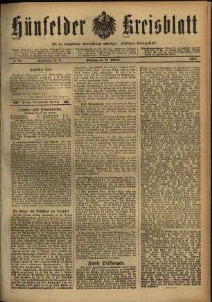 Ausgabe vom Dienstag, den 30. Oktober 1917.