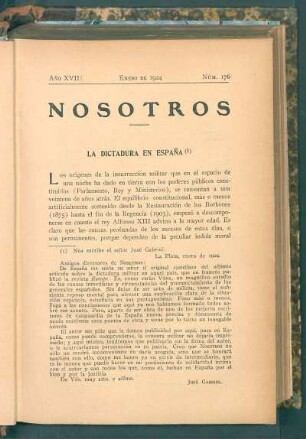La dictadura en España