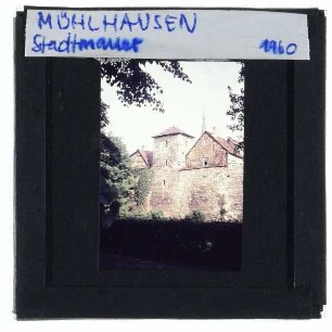 Mühlhausen/Thüringen, Stadtmauer,Mühlhausen/Thüringen, Marienkirche