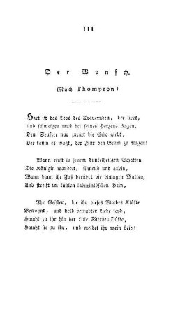 Der Wunsch.