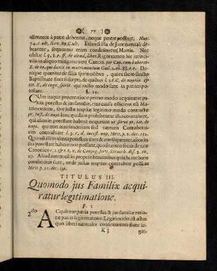 77-83, Titulus III - IV