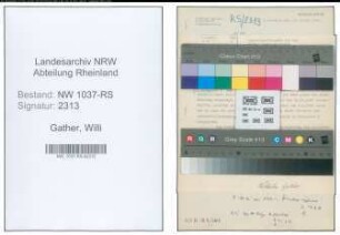 Entnazifizierung Willi Gather , geb. 19.08.1912 ()