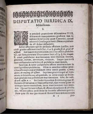 Disputatio Iuridica IX. Miscellanea