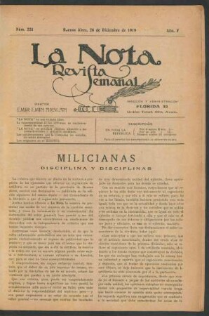 Milicianas : Disciplina y disciplinas