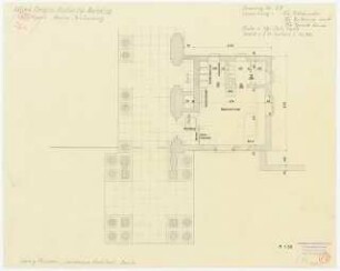 Allied Control Authority Building, Kleistpark, Berlin-Schöneberg Wachzimmer: Grundriss 1:50
