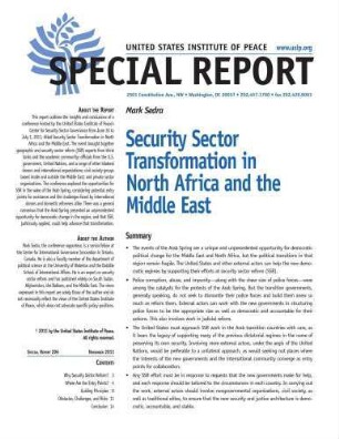 Security sector transformation in North Africa and the Middle East