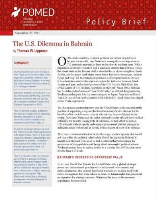 The U.S. dilemma in Bahrain
