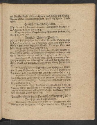 Teutsche Rechts-Bücher.