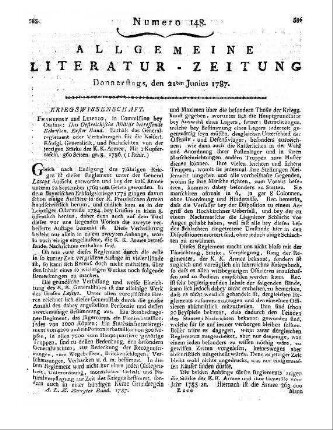 Das östereichische Militär betreffende Schriften. Bd. 1. Frankfurt, Leipzig: Crusius 1786