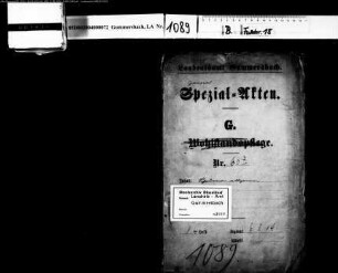 Schauämter betr. Wasserläufe 3. Ordnung