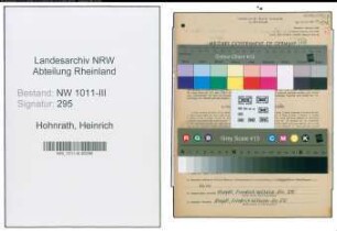 Entnazifizierung Heinrich Hohnrath , geb. 07.12.1903 (Weber)