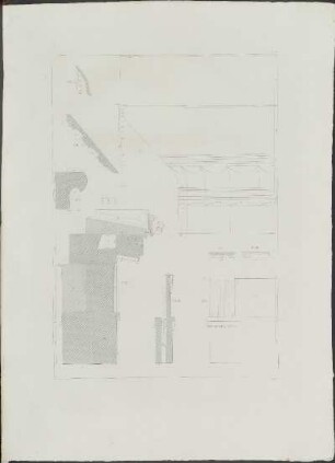 Pl. 15. F. IV. Coupe de l'entablement sur une des faces latérales.